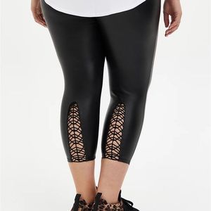 Faux Leather Leggings Plus Size 